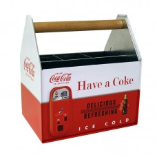 TinBoxCompany Coke Galvanized Flatware Caddy TNBX1007